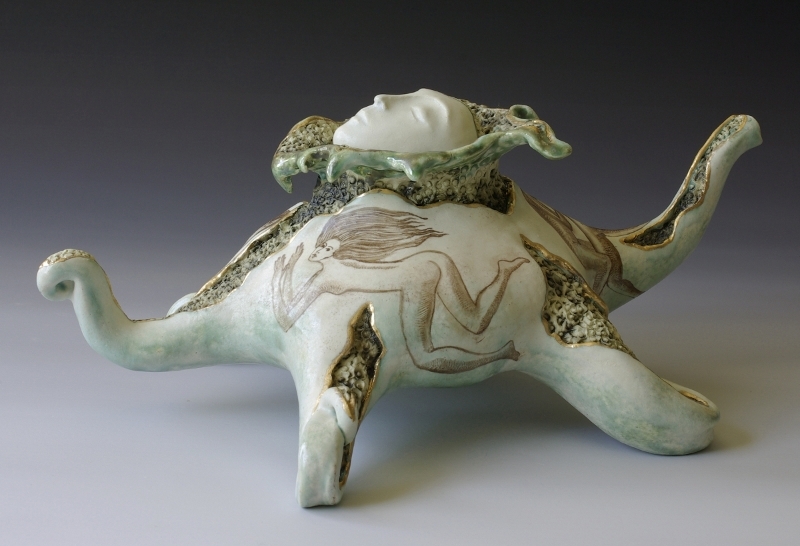 When Zeus Was an Octopus (2015 Honorable mention at the American Museum of Ceramic Art)